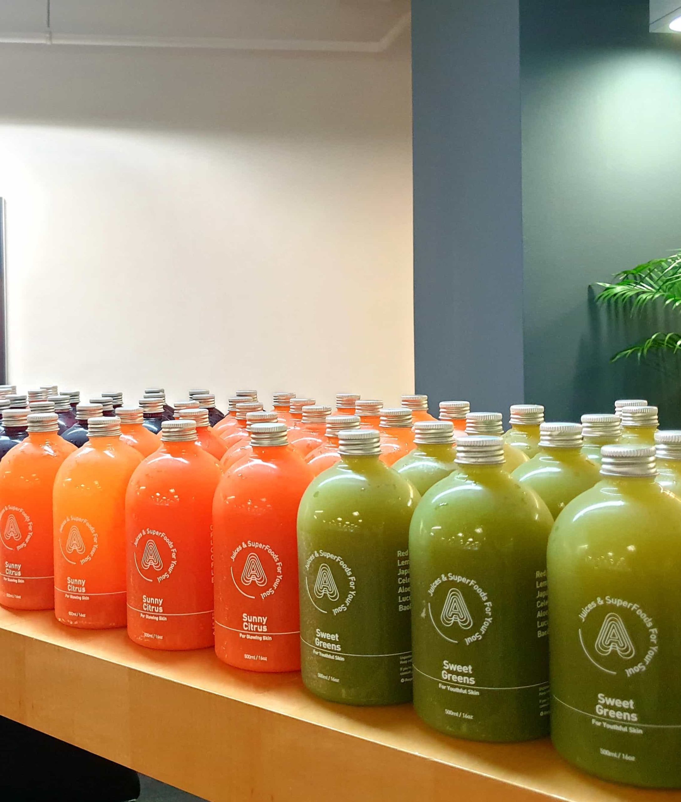 A variety of detox drink for corporate event
