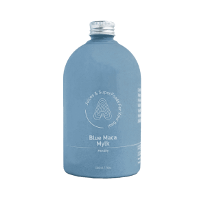 Blue Maca Mylk drink