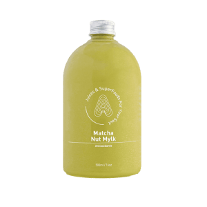 matcha nut mylk bottle