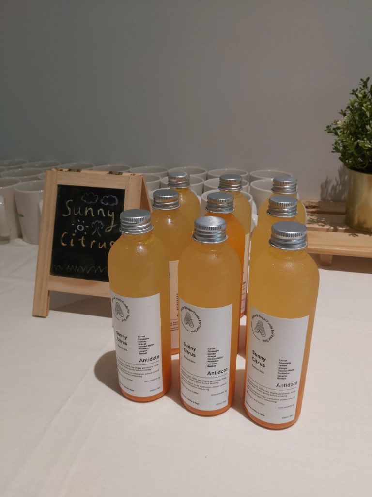 9 bottles of sunny citrus drink